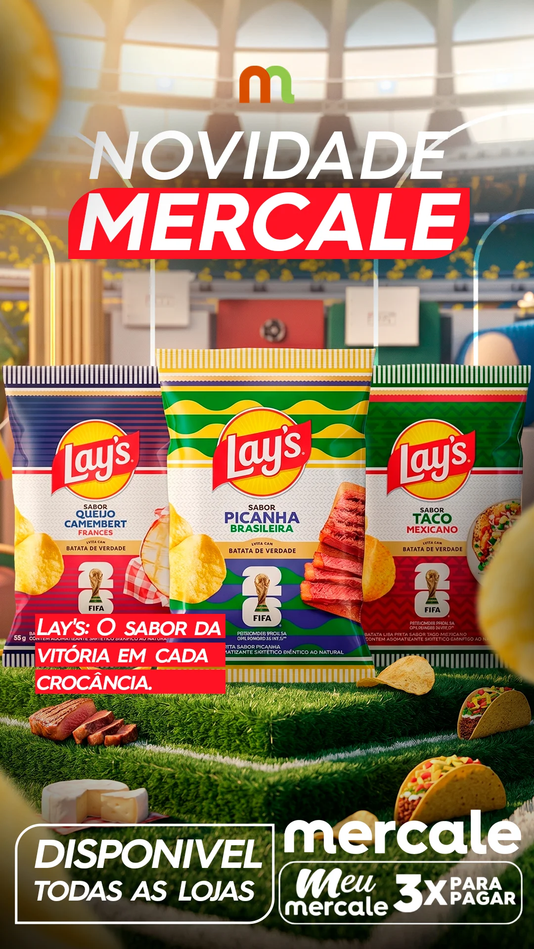 Novidade Lay's: Sabores que dão um show! ⚽🍟