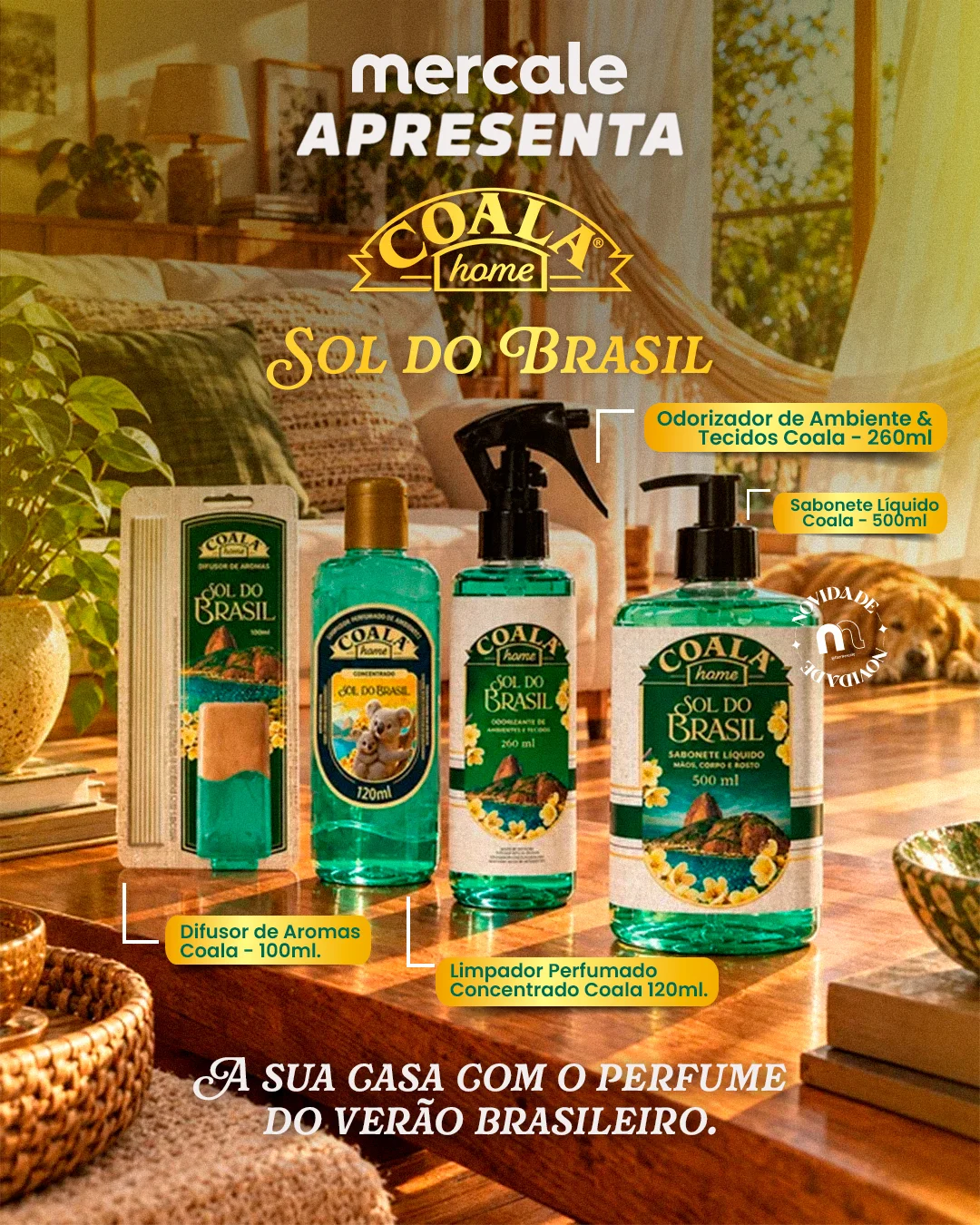 O clima do verão brasileiro vai entrar na sua casa! ☀️💚