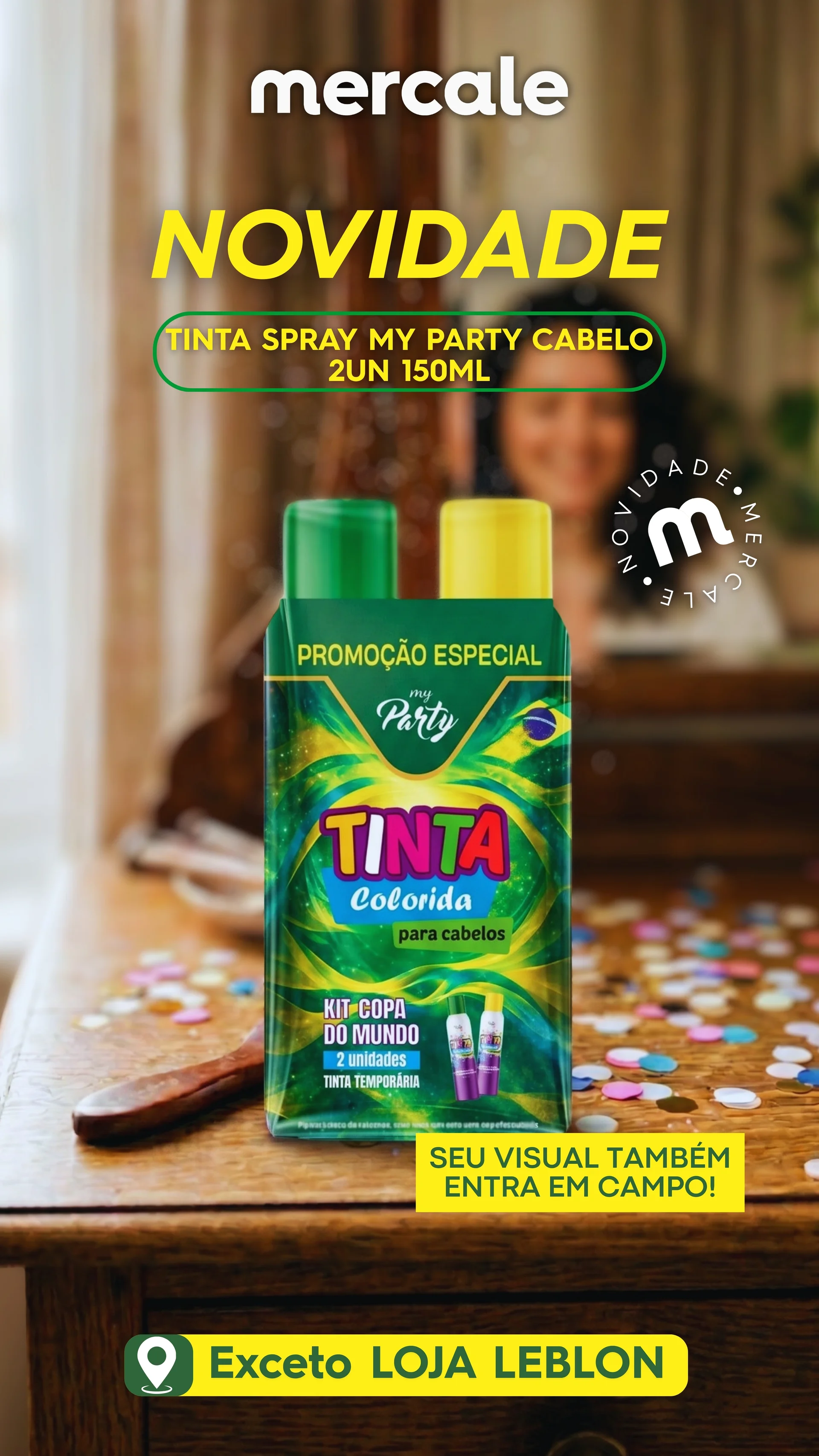 🎨💚💛 Seu visual também entra em campo!