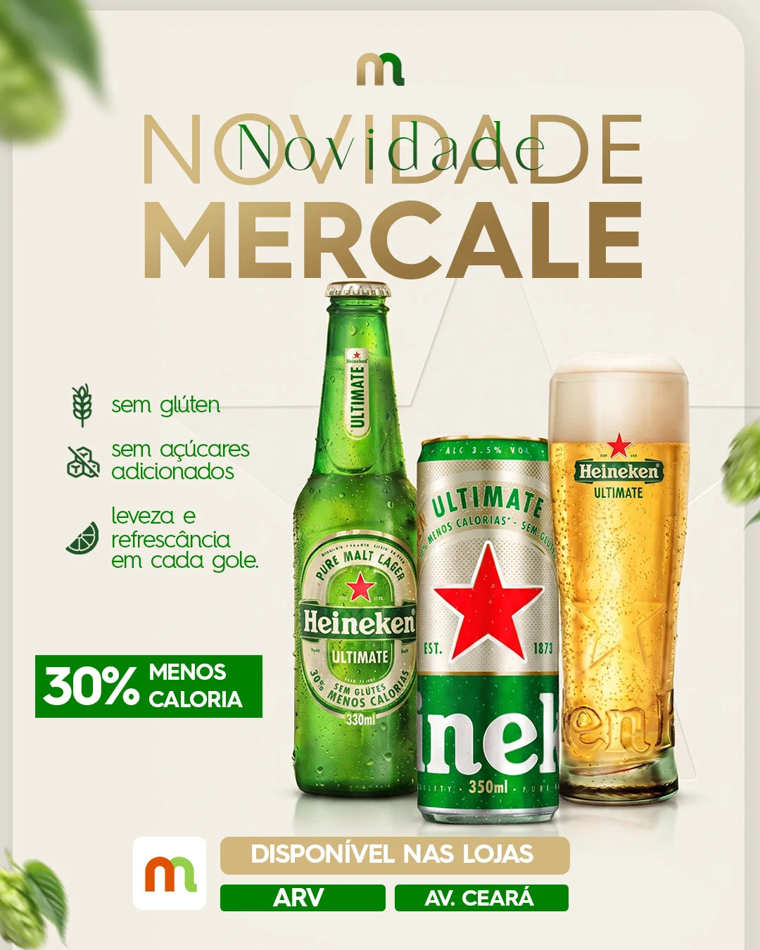 A leveza que o seu dia pede, sem abrir mão do sabor! 🍺✨